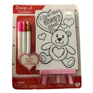 Design A Canvas 'I Love You Beary Much' Plastic Easel Included